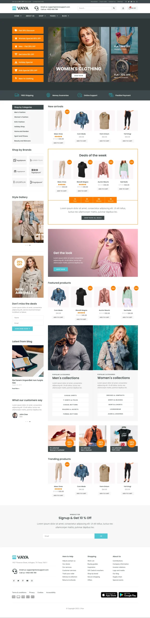 Vaya - E-commerce Elementor Template Kit - Image 4
