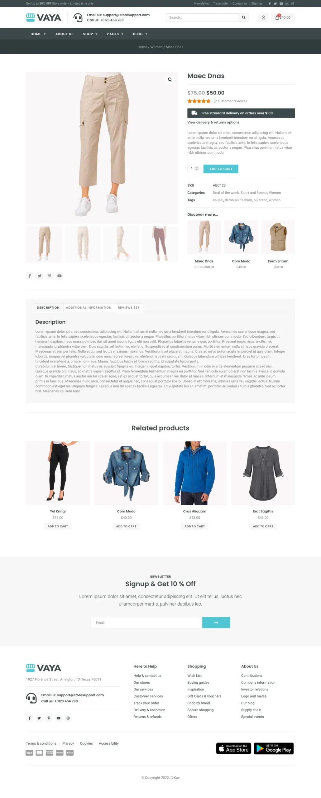 Vaya - E-commerce Elementor Template Kit - Image 2