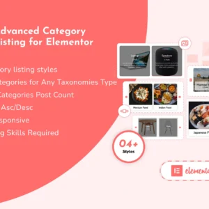 Advanced Category Listing for Elementor