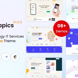 Appics – app landing page WordPress Theme