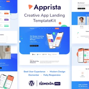 Apprista – Creative App Landing Elementor Template Kit