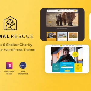 Animal Rescue – Shelter Charity WordPress Theme