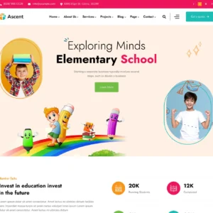Ascen – Childcare & Kids Education WordPress Theme
