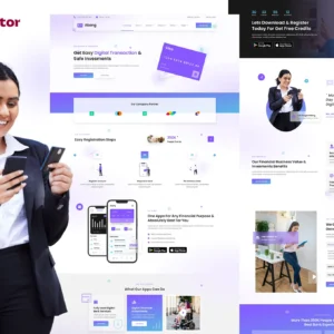 Abang – Digital Bank & Financial Investment Elementor Template Kit