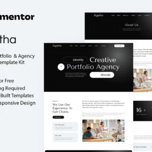 Agatha – Creative Portfolio & Agency Elementor Template Kit