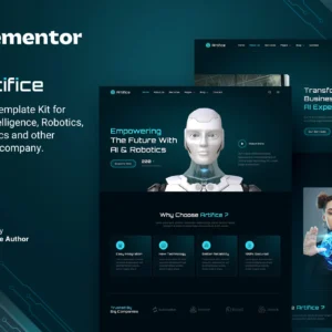 Artifice – AI & Robotics Elementor Template Kit