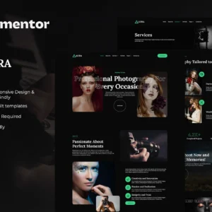 Aura – Photography & Portfolio Elementor Template Kit