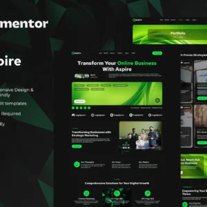 Aspire – SEO & Digital Marketing Elementor Template Kit