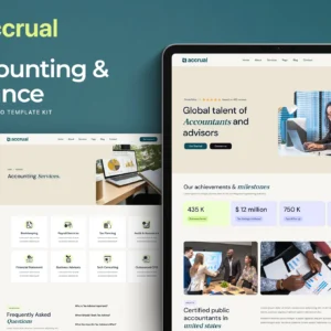 Accrual – Accounting & Finance Elementor Template Kit