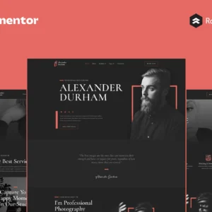 Alexander Durham – Portfolio Photography Elementor Pro Full Site Template Kit