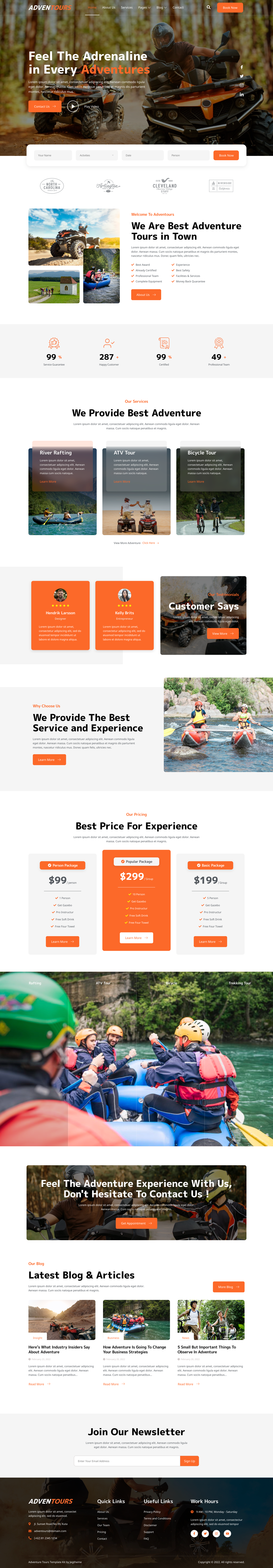 Adventours – Adventure Travel Agency & Tourism Elementor Template Kit - Image 2