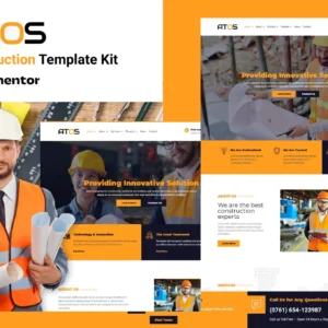 Atos – Construction Elementor Template Kit