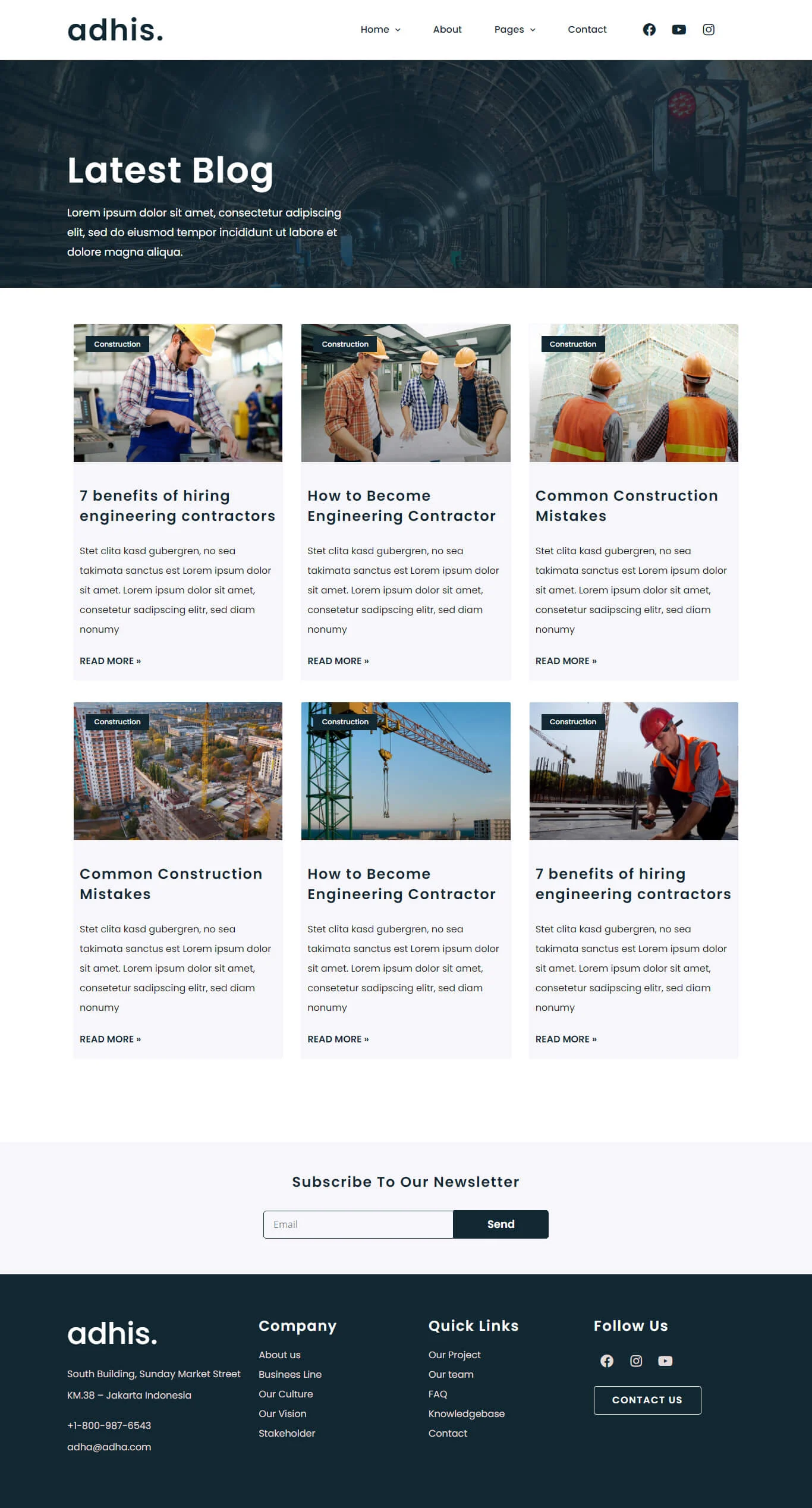 Adhis - Construction Elementor Template Kit - Image 2