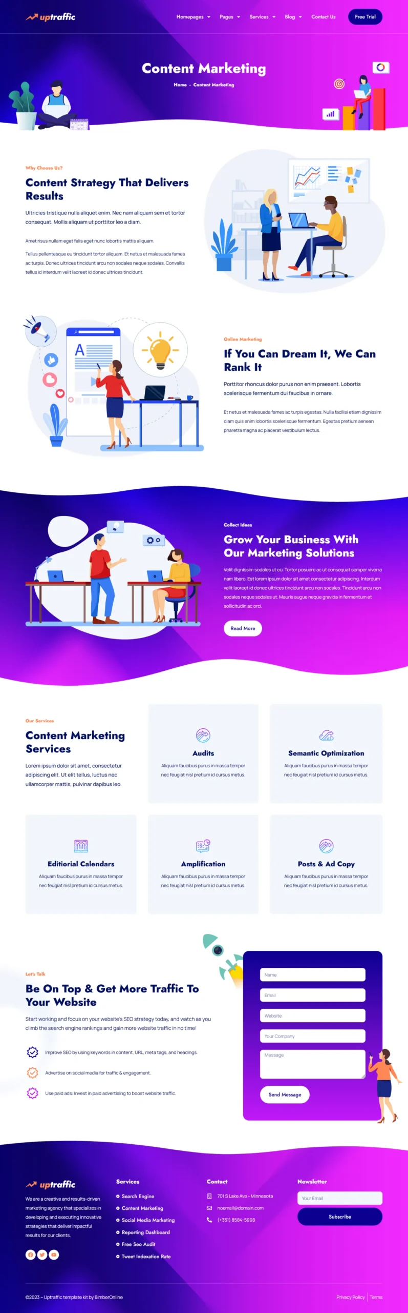 Uptraffic - Digital Marketing Agency Elementor Pro Template Kit - Image 3