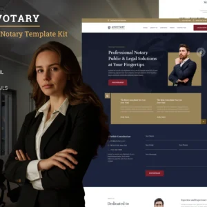 Advotary – Notary Public & Legal Services Elementor Template Kit