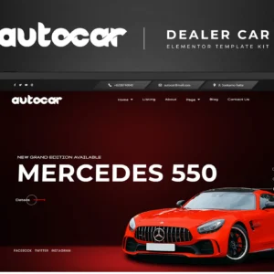 Autocar – Car Dealer Elementor Pro Template Kit