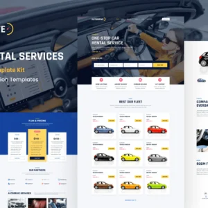 Autodrive – Car Rental & Dealer Elementor Template Kit