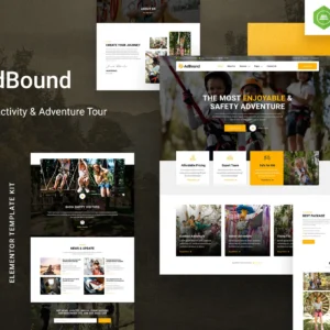 AdBound – Outbound Activity & Adventure Tour Elementor Template Kit