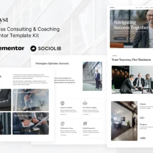 Analyst – Business Consulting & Coaching Elementor Template Kit