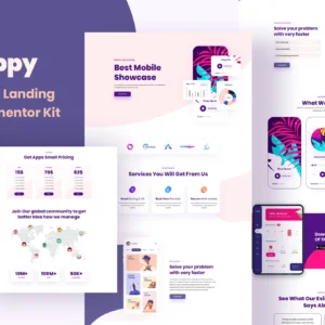 Appy – SaaS & App Landing Page Elementor Template Kit