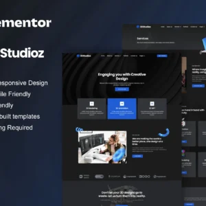 3dstudioz – 3D Design & Animation Studio Elementor Template Kit