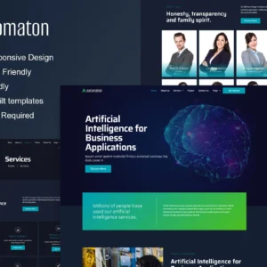 Automaton – Artificial Intelligence & Technology Services Elementor Template Kit
