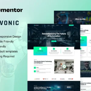 Aivonic – AI & Robotics Elementor Pro Template Kit